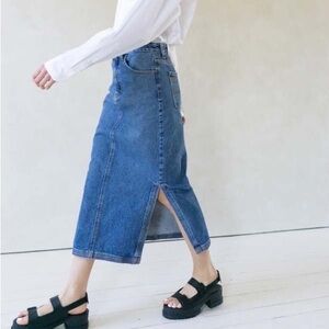 B Sides Carrera‎ Denim Jean Skirt Sz 24 XS